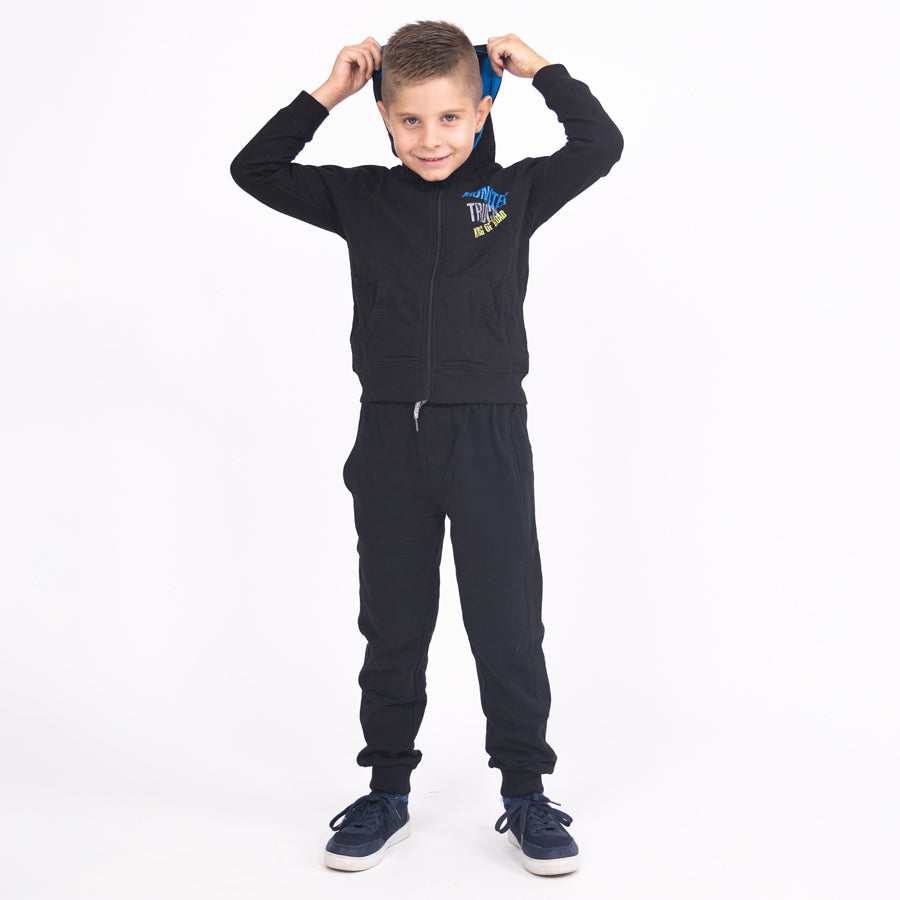 Fiú téli jogger nadrágok Black