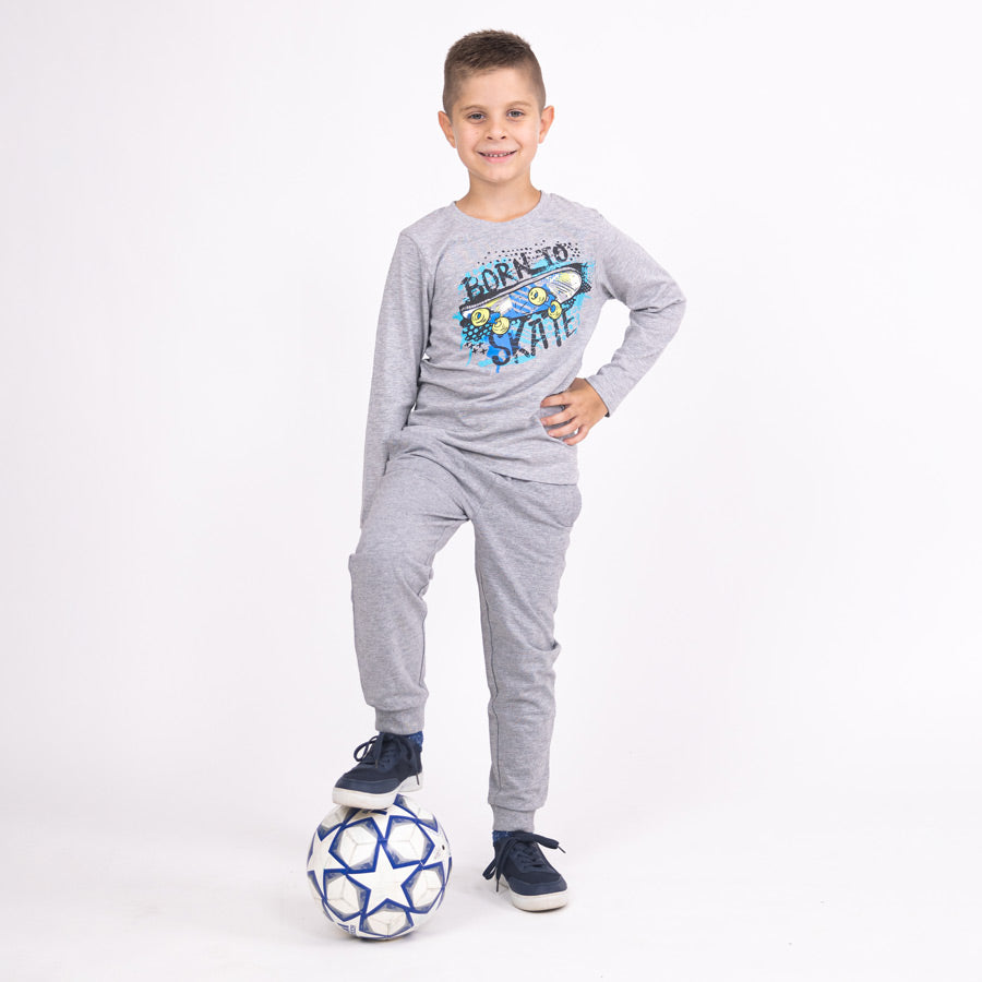 Fiú jogger nadrágok Pebble grey