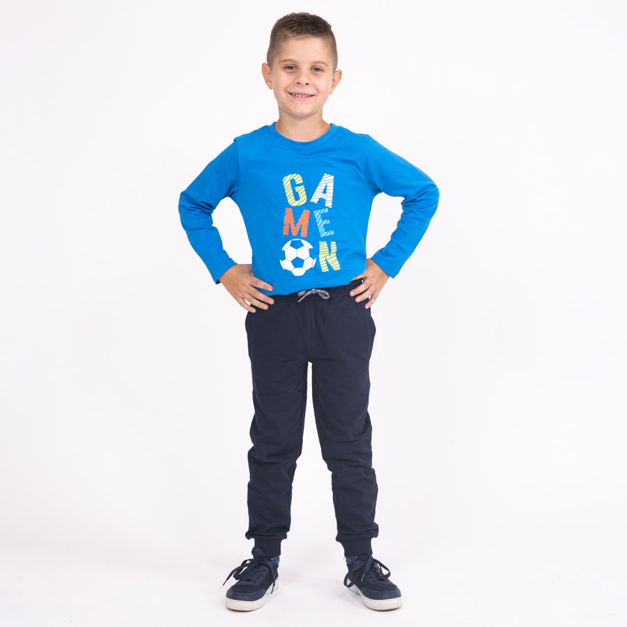 Fiú jogger nadrágok Blue sea