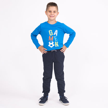 Fiú jogger nadrágok Blue sea