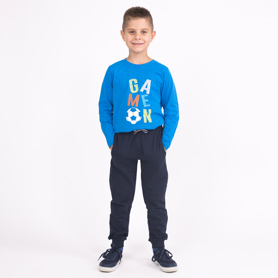 Fiú jogger nadrágok Blue sea
