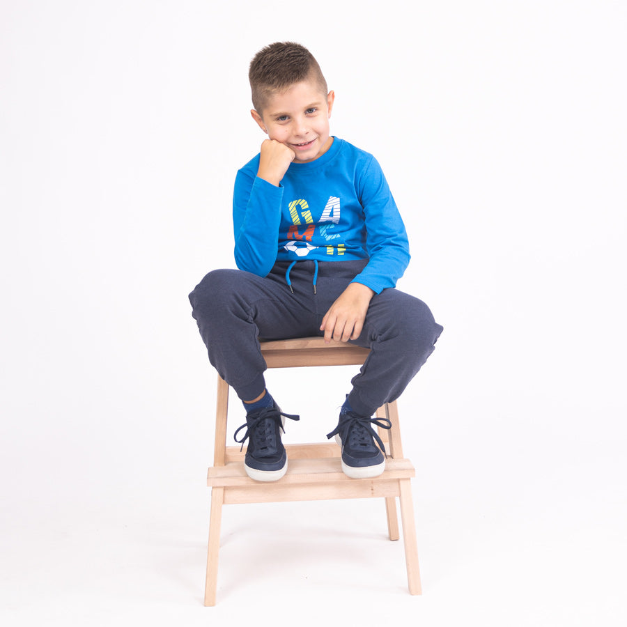 Fiú jogger nadrágok Deep Blue