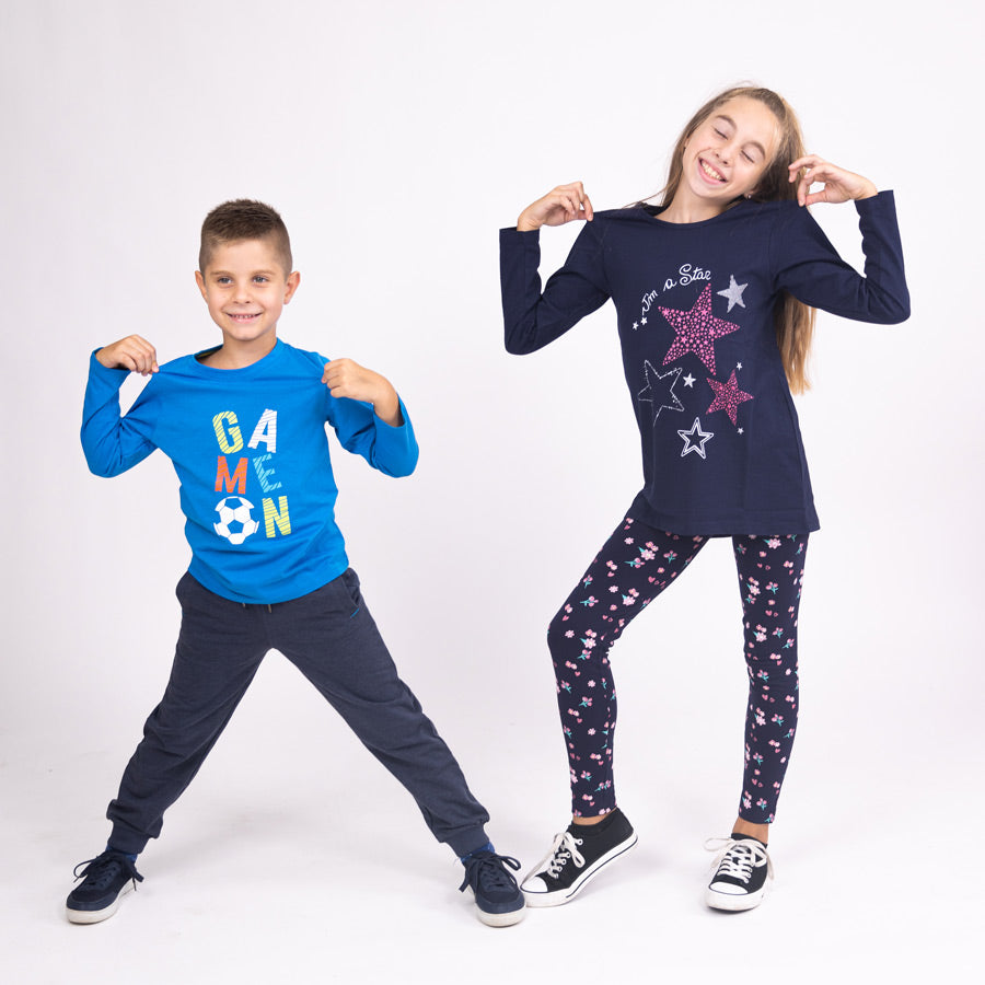Fiú jogger nadrágok Deep Blue