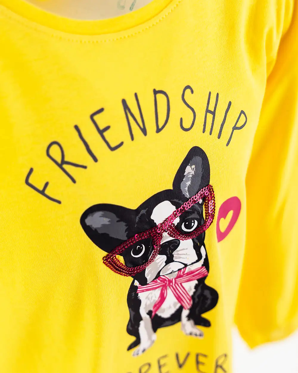 Lány hosszú ujjú póló Doggy Friendship