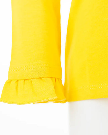 Lány hosszú ujjú póló Enchated Unicorn Yellow