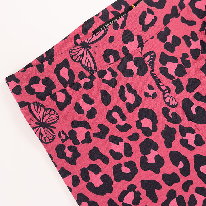 Lány Leggings Pink Leopard