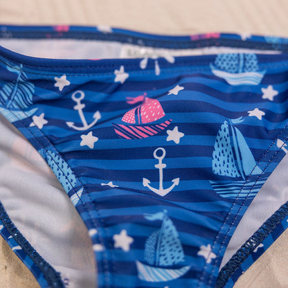 Lány fürdőruha alsó Sailboats