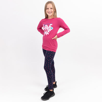 Lány Téli Leggings Little Circles