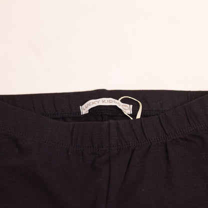 Lány rövid leggings Black