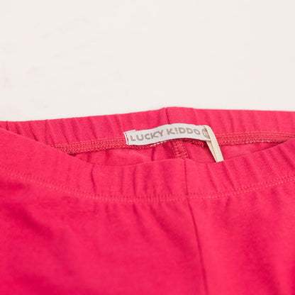 Lány rövid leggings Pink