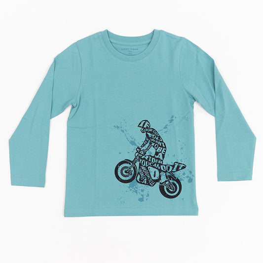 Fiú hosszú ujjú póló Motorcycle