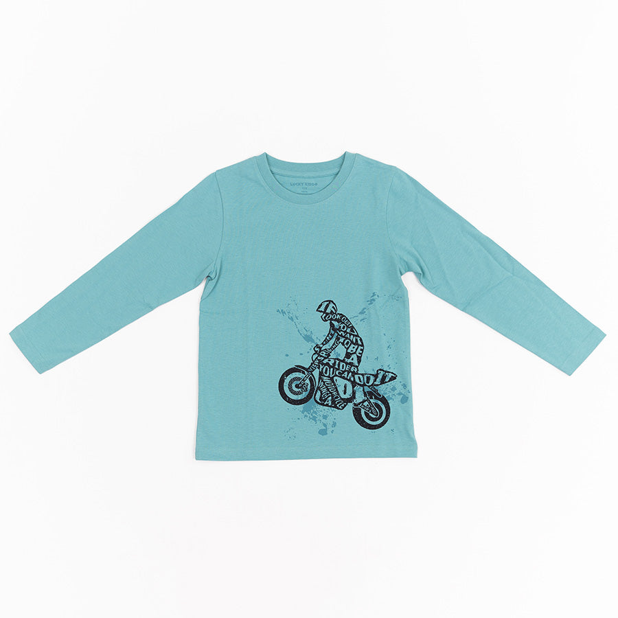Fiú hosszú ujjú póló Motorcycle