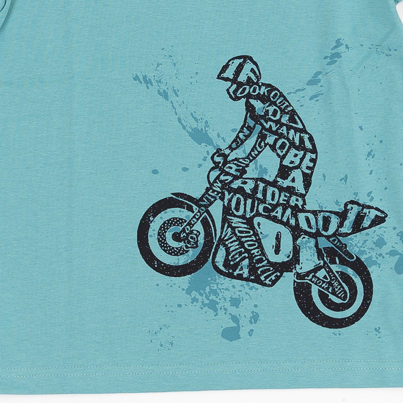 Fiú hosszú ujjú póló Motorcycle