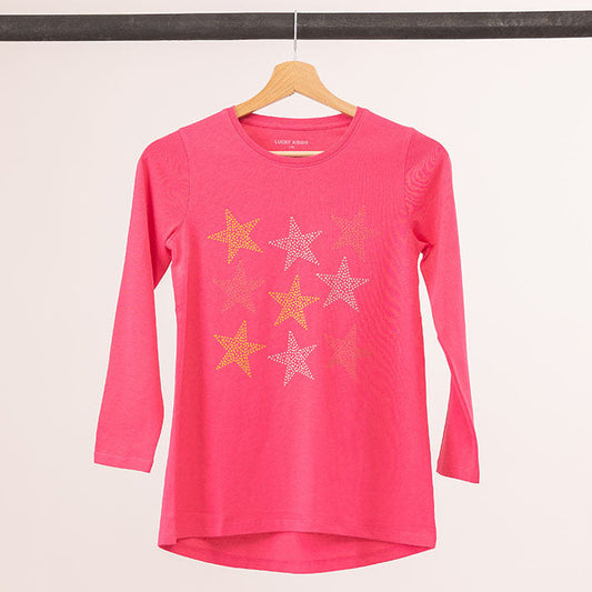 Lány Tunika Pink Stars