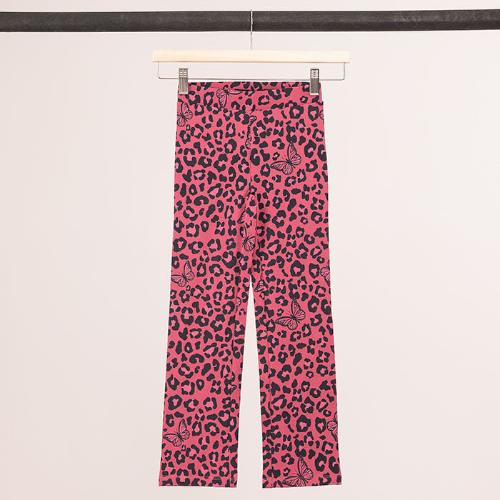 Lány Leggings Pink Leopard