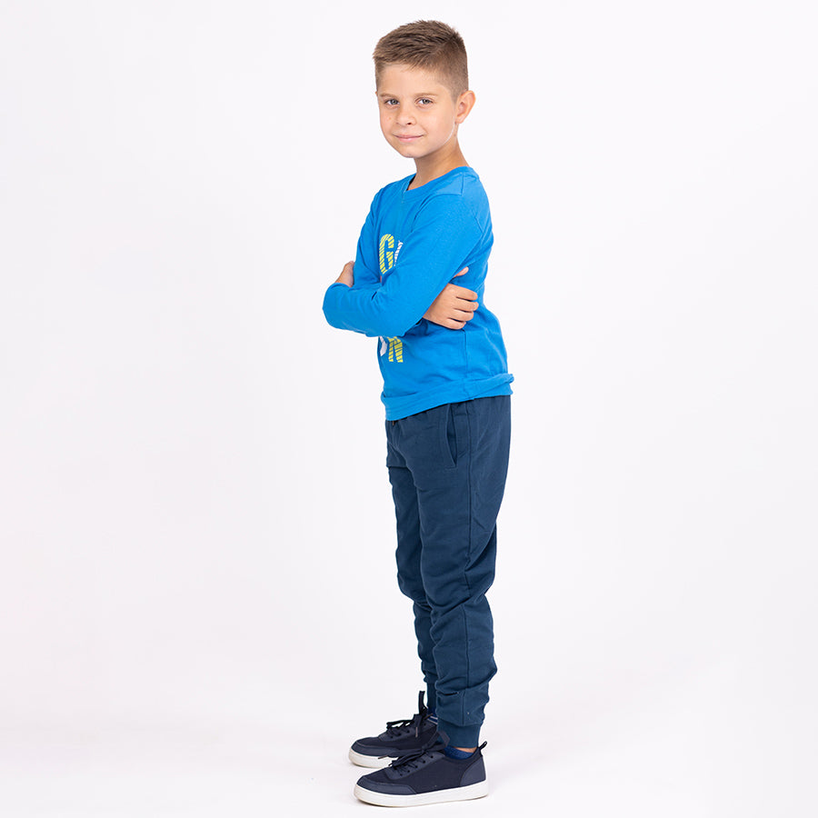 Fiú jogger nadrágok Dark Blue