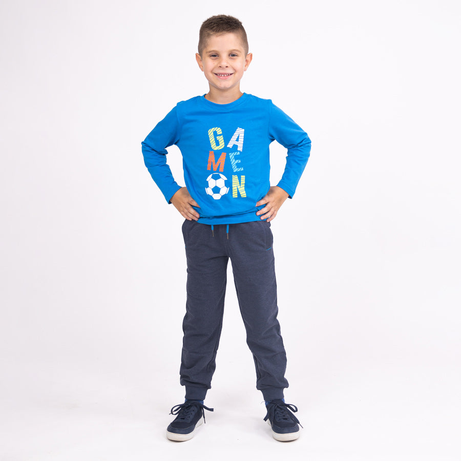 Fiú jogger nadrágok Deep Blue