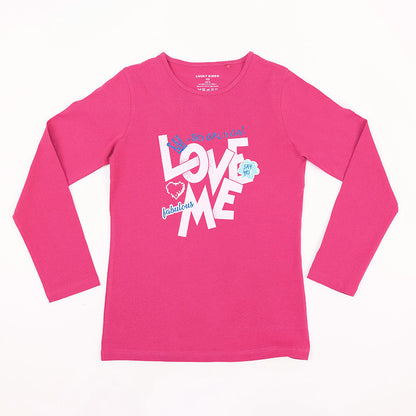 Lány hosszú ujjú póló Love Me