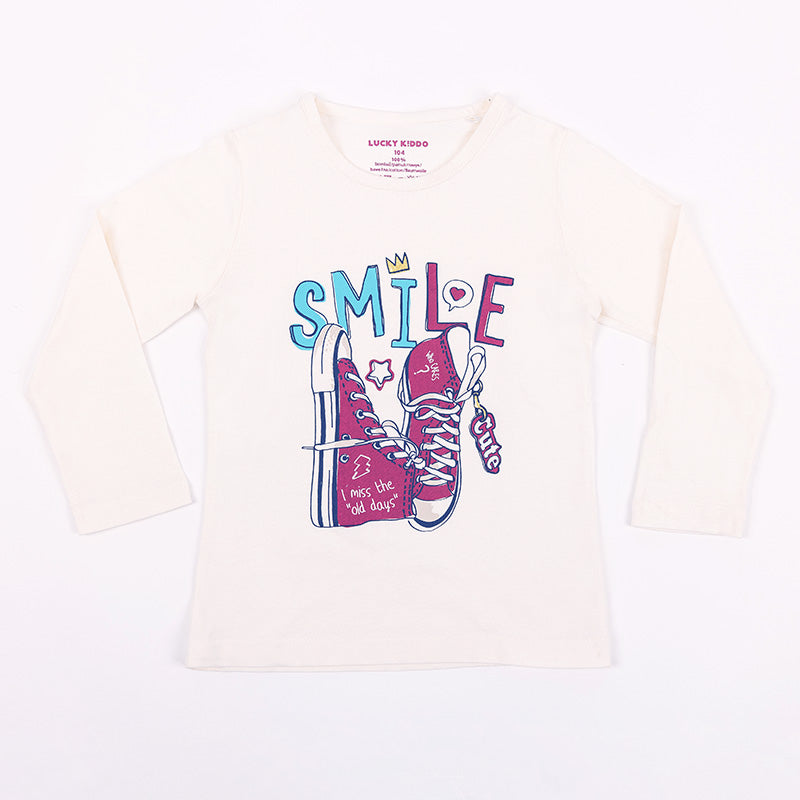 Lány hosszú ujjú póló Smile