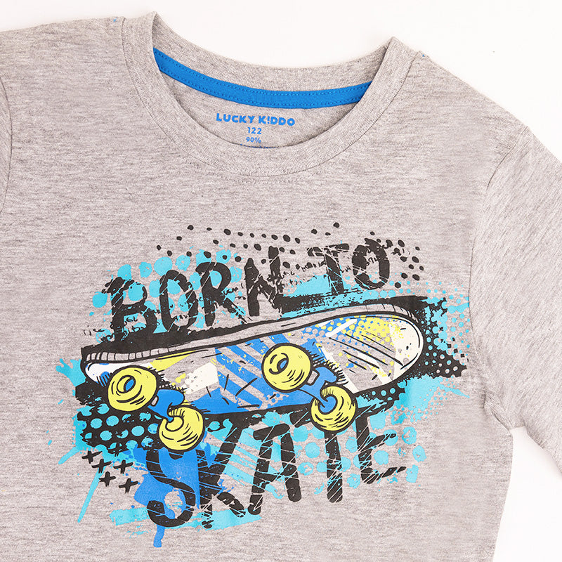 Fiú hosszú ujjú póló Born To Skate